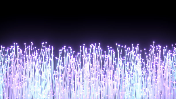 光纤电缆，高速连接，抽象背景图片下载