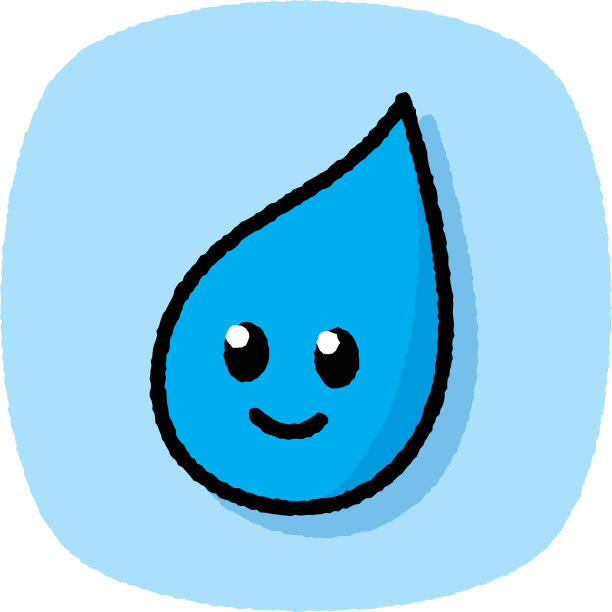 水滴表情涂鸦图片下载