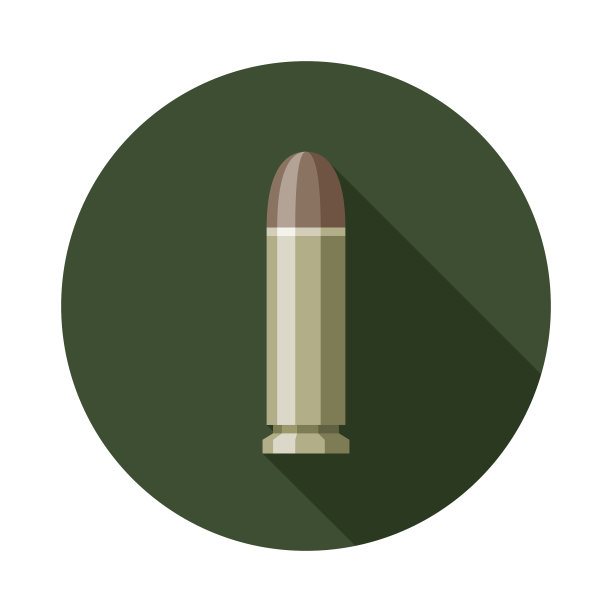 手枪子弹军事图标图片下载