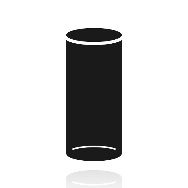 空玻璃。白色背景上反射的图标图片下载