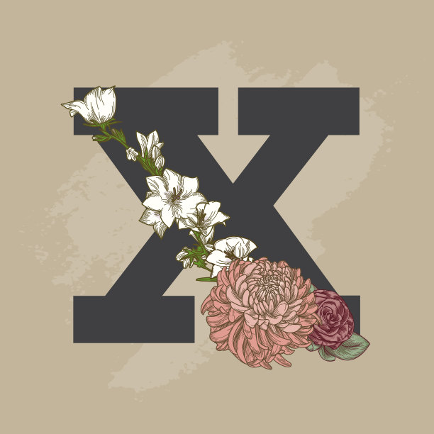 复古米色花落帽信图片下载