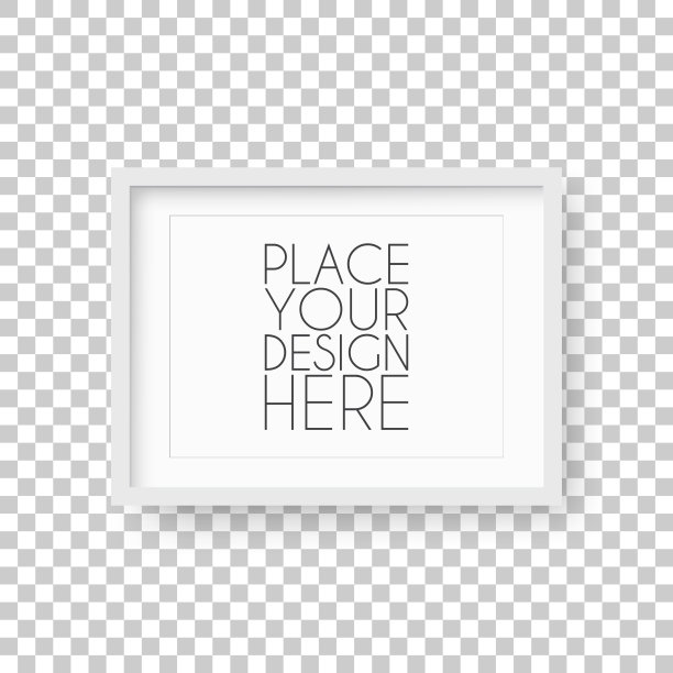 空白背景上的隔离边框图片下载