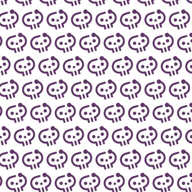 科技万圣节猫咪头骨图案图片下载