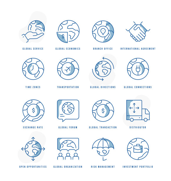 全球商业的图标图片下载