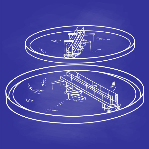 水处理工厂水库黑板图片下载