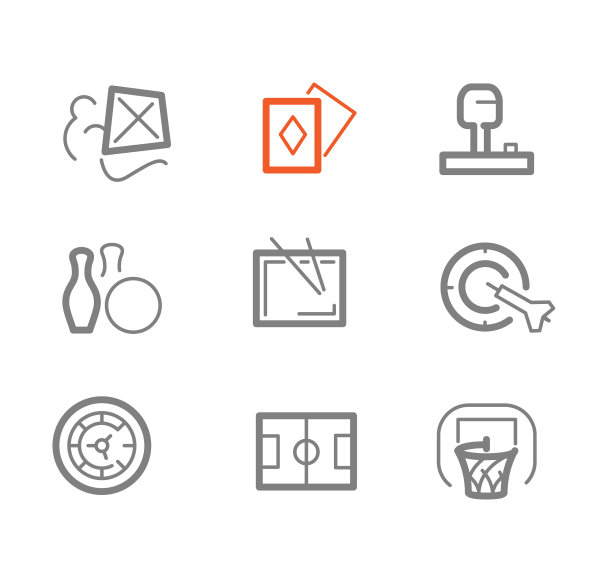 休闲游戏图标套装图片下载