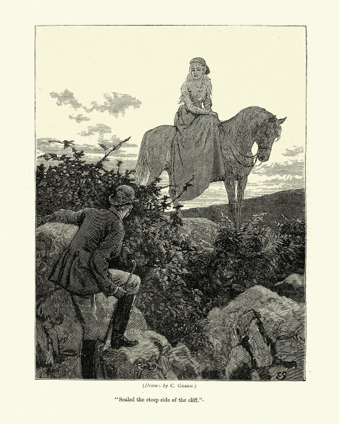 19世纪70年代，维多利亚时期的浪漫故事图片下载