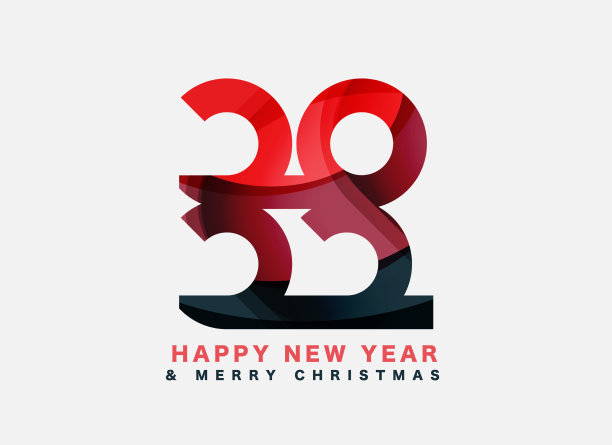 2022年新年快乐，圣诞快乐的设计图片下载