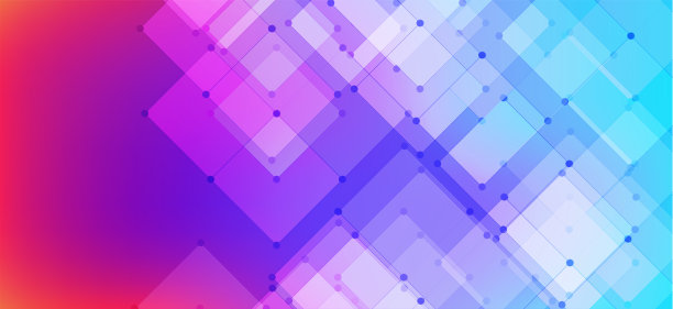 多色抽象蓝色三角形几何背景图片下载