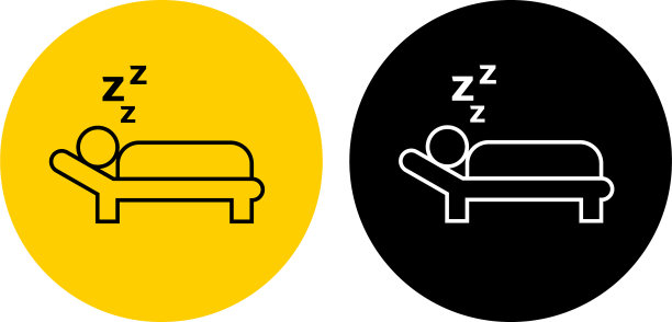 男人睡觉的图标图片下载