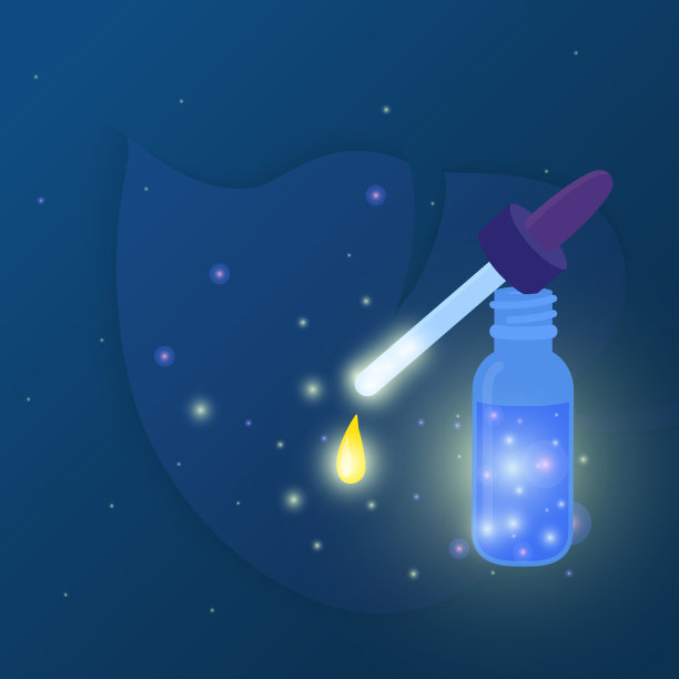 精油滴瓶在自然背景上图片下载