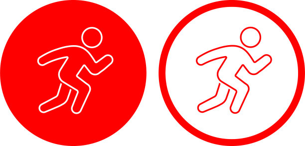 奔跑的男人的象征图片下载