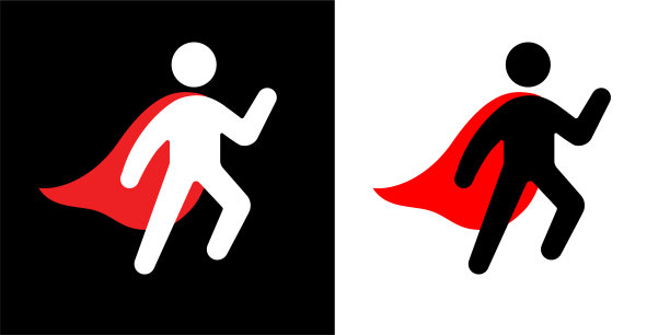 拥有跳跃角图标的超级英雄图片下载