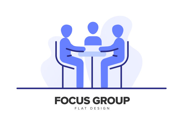 焦点组平面图标，平面插图符号设计图标图片下载