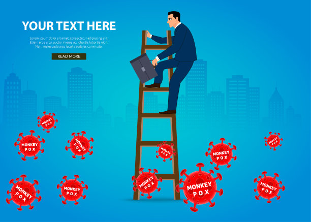 处理猴痘污染的男子。图片下载