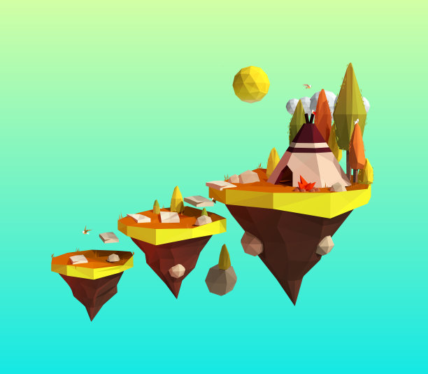 《Indian Tent》，《Wigwam on the Flying Island》，游戏概念图片下载