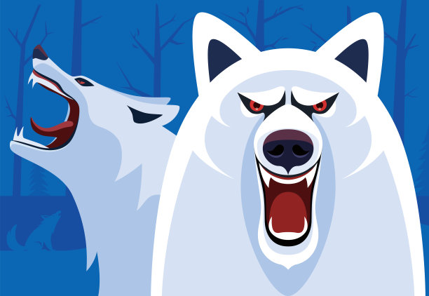 北极狼咆哮图片下载