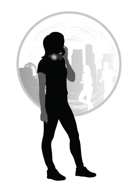 慢跑者打电话图片下载