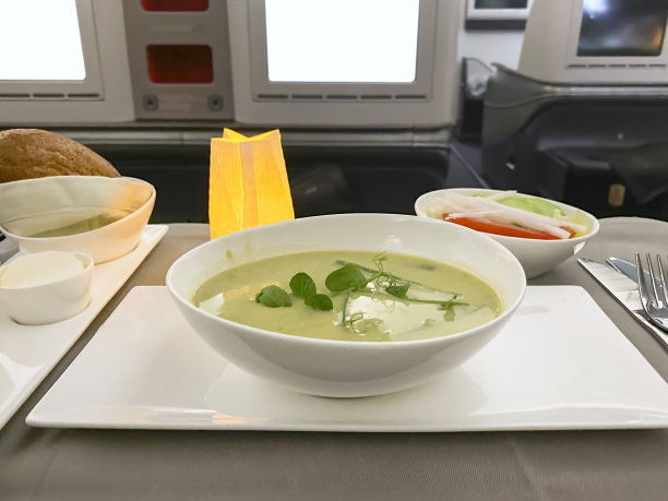 商务舱餐点图片下载