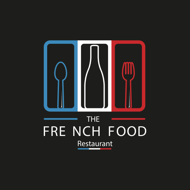 法国餐厅标志法国国旗标志图片下载