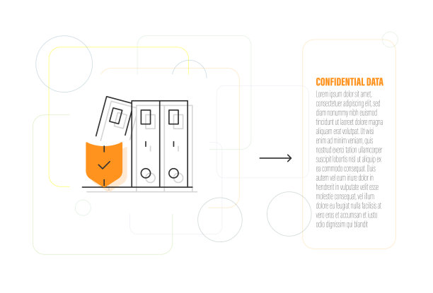 机密数据线图标设计图片下载