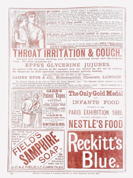 杂志广告，1890年图片下载