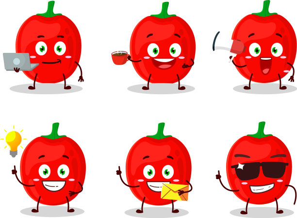 皮明特卡通人物有各种类型图片下载