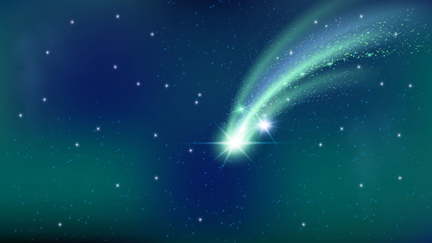 夜晚闪烁星空背景图片下载