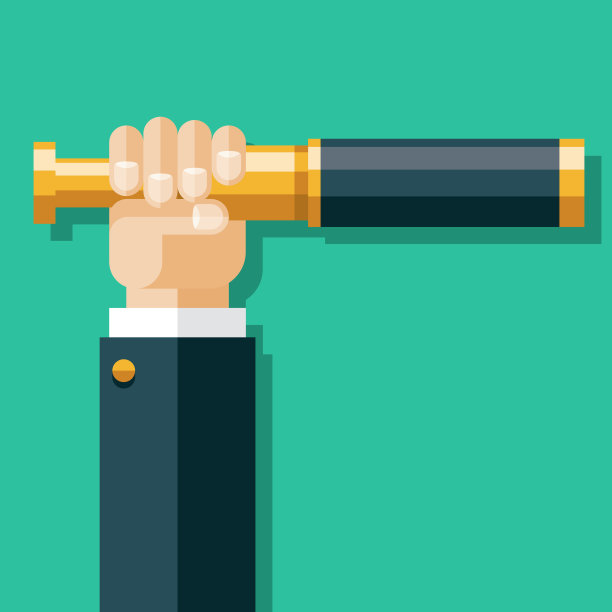 手拿着望远镜图片下载