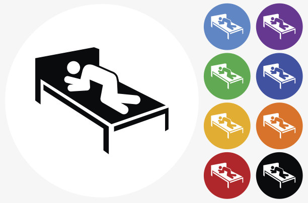 静止图标在平面颜色的圆圈按钮图片下载