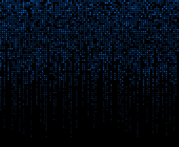 蓝色的像素图片下载