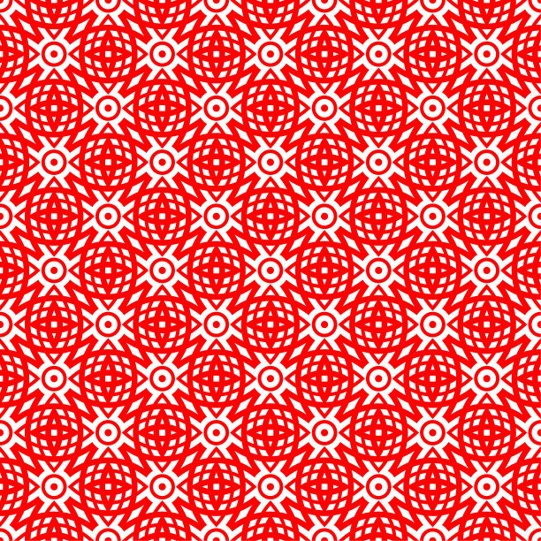 无缝背景图案-红色壁纸-矢量插图图片下载