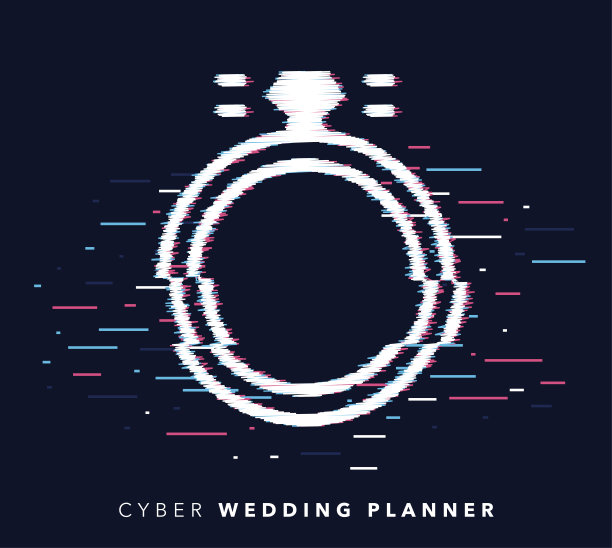 婚礼策划师故障效果图标插图图片下载