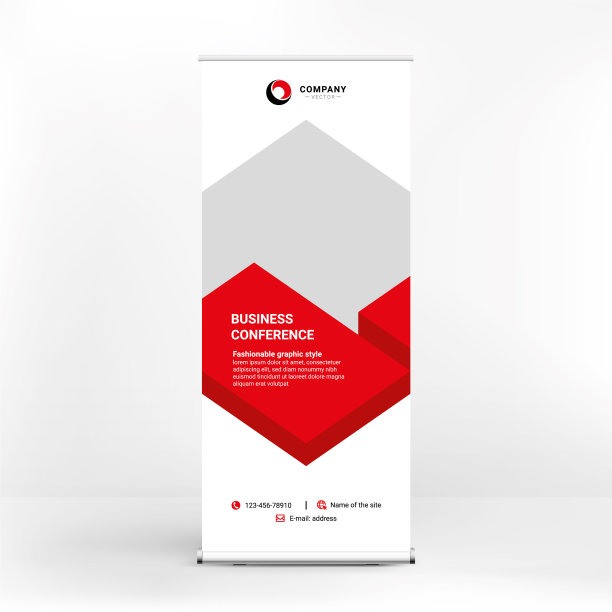 卷起横幅设计创意代表图片下载