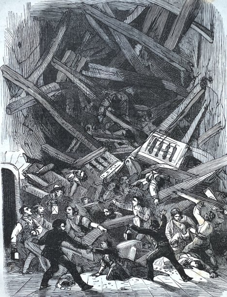 1875年圣诞节，瑞士海利孔发生灾难图片下载