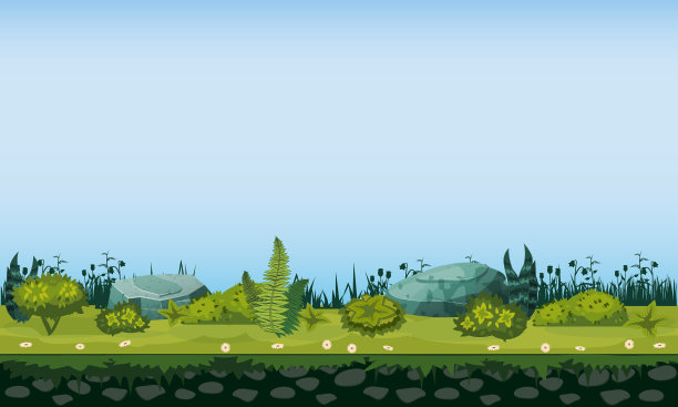 无缝地面地形土壤和草与图片下载