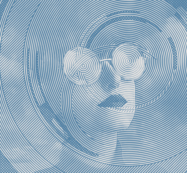 女人脸上的云彩图案的特写图片下载