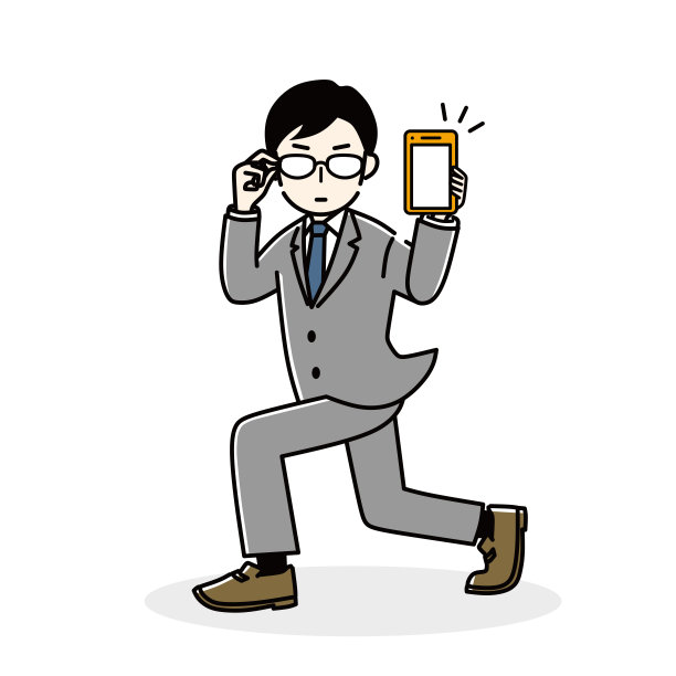 一个有智能手机的商人。图片下载