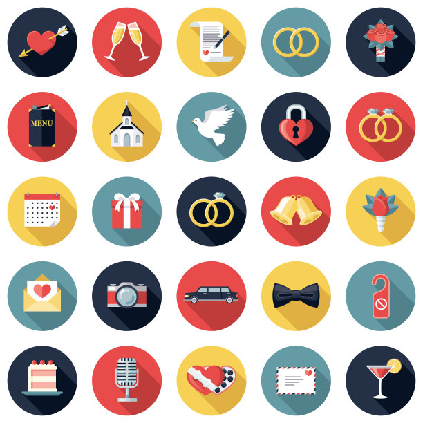 婚礼图标设置图片下载