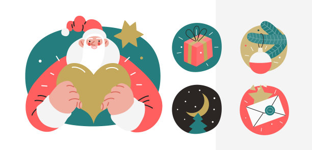 网络圣诞老人-图标设置为企业网站图片下载