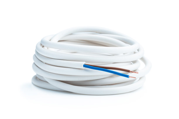 高压线束准备用于隔离在白色上图片下载