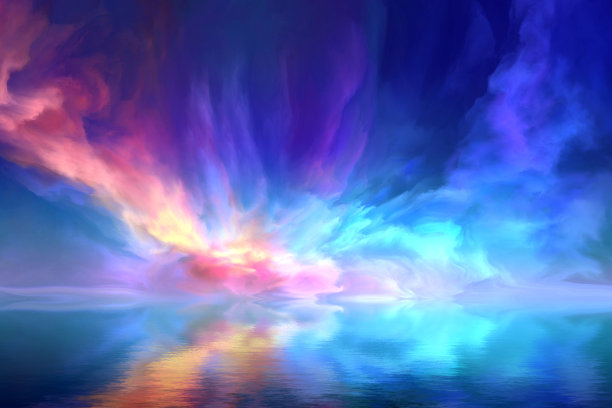 奇妙的夜晚的海景图片下载