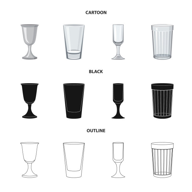 孤立的对象形式和庆祝图标设置图片下载