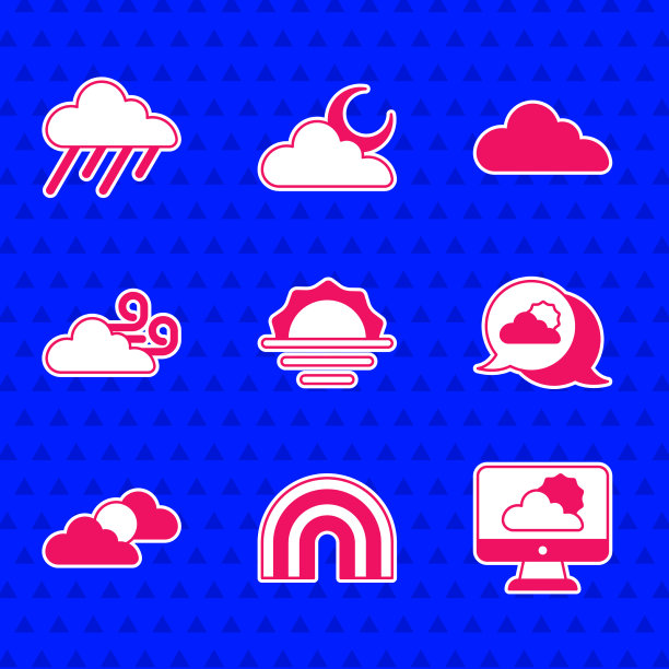 设定日出彩虹天气预报位置图片下载