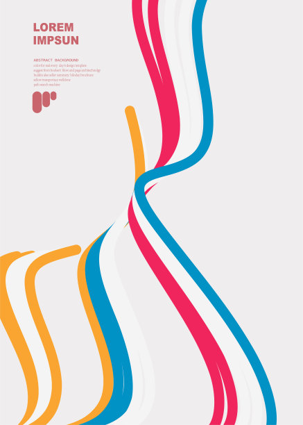 抽象彩色波浪装饰条纹图案为背景设计图片下载