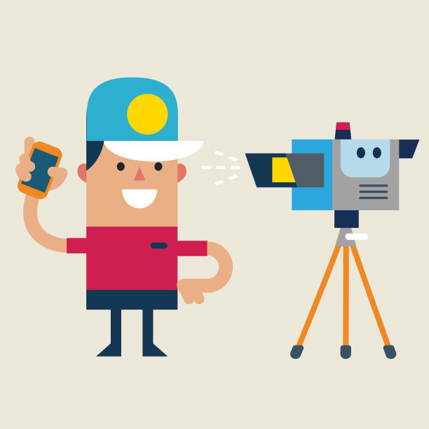 青少年在卡通电视镜头前图片下载