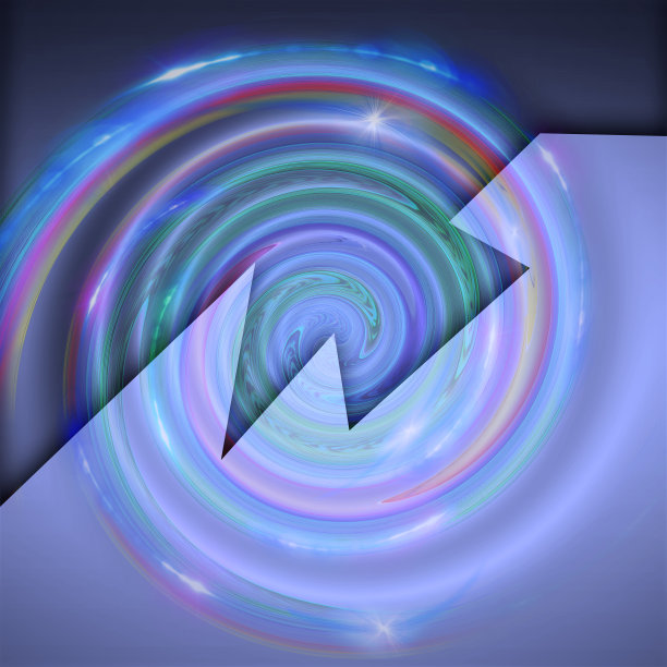 闪亮的蓝色阴影同心圆背景。图片下载