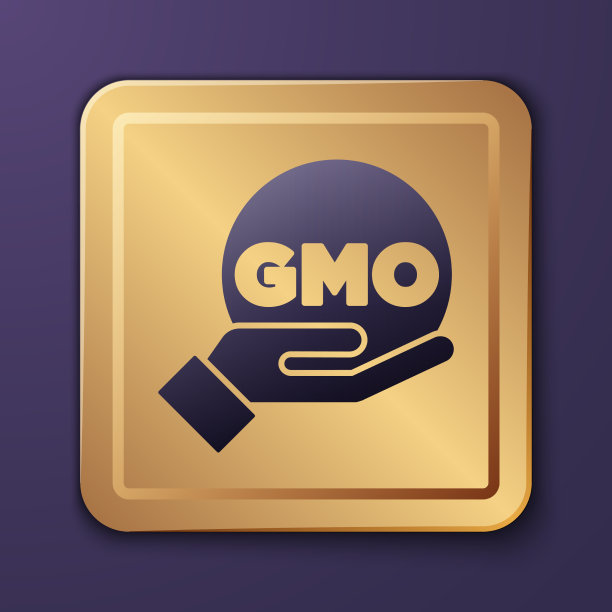 紫色的转基因图标孤立在紫色的背景图片下载