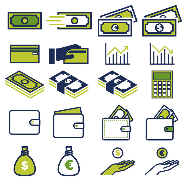 财务线图标设置。图片下载