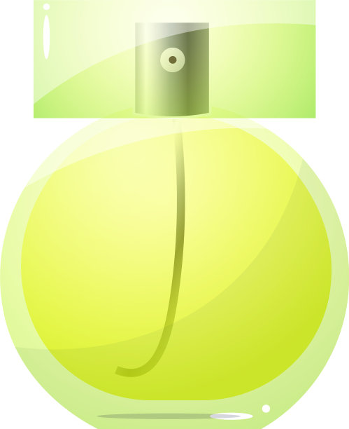 香水柠檬色瓶图标光栅图片下载